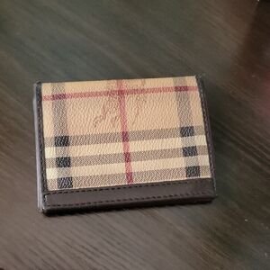 Burberry Haymarket signature print designer Card Holder